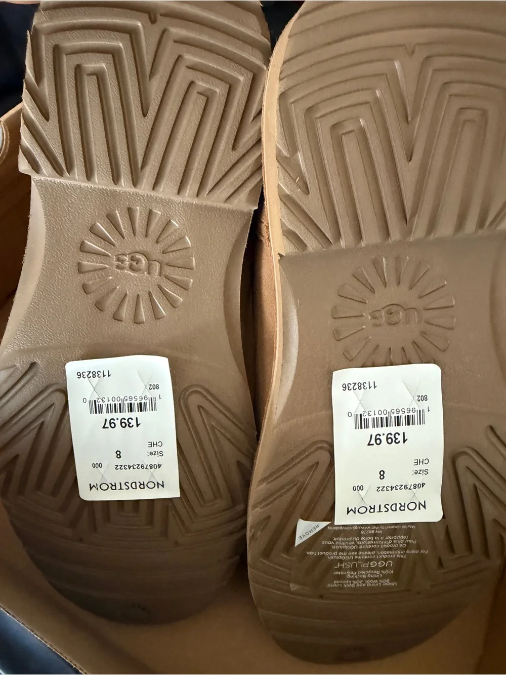 UGG chestnut suede